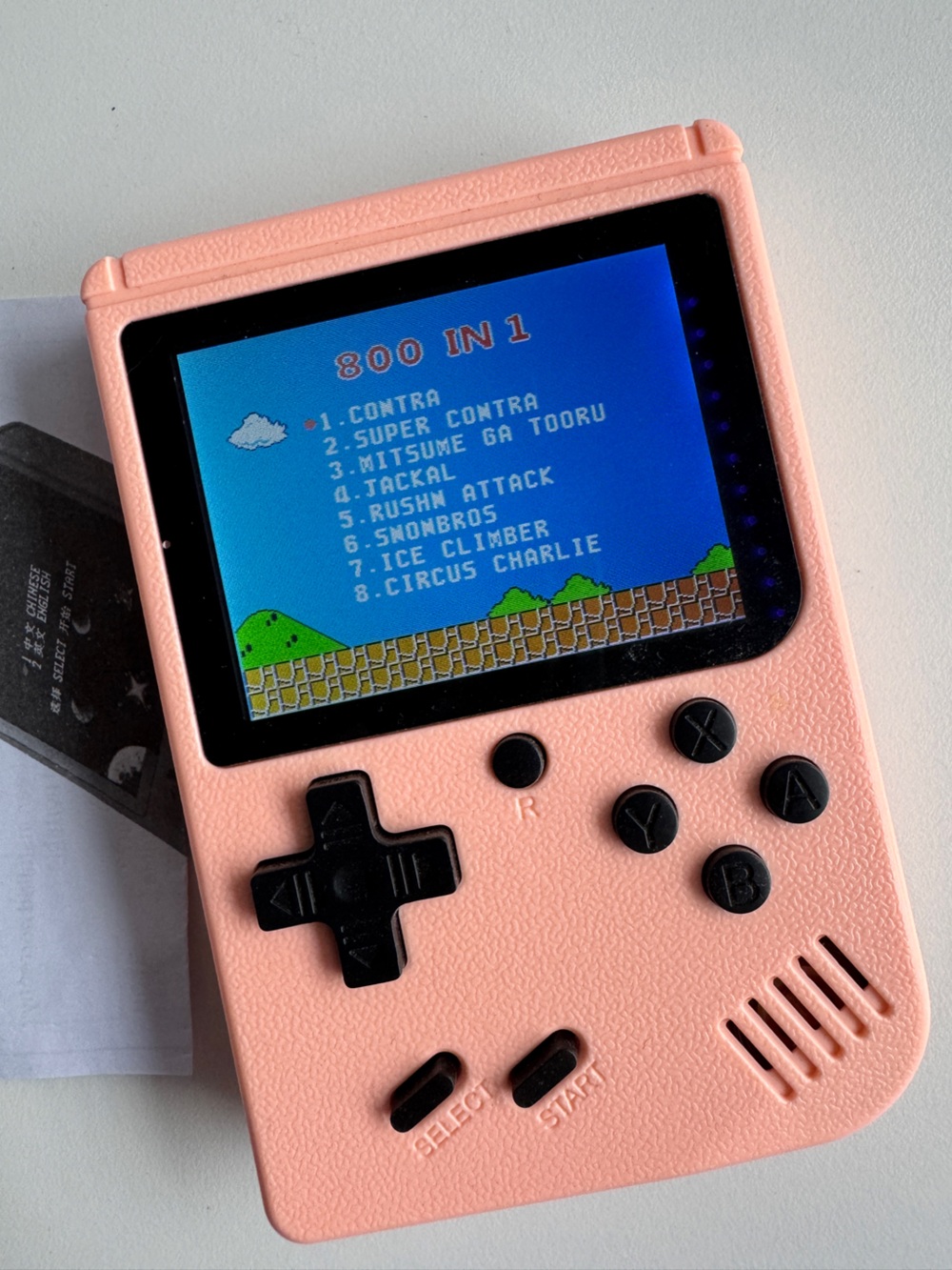 Pink 800 in 1 Retro Handheld Game Console Tested Working